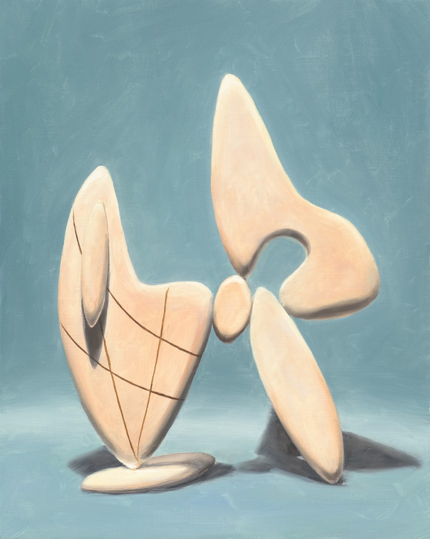 Sculpture (Weininger) (2021), 40 x 32 cm, oil on panel (private collection)